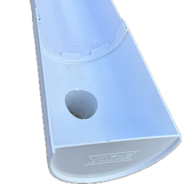 Stop & Down Half Round Guttering 2 "